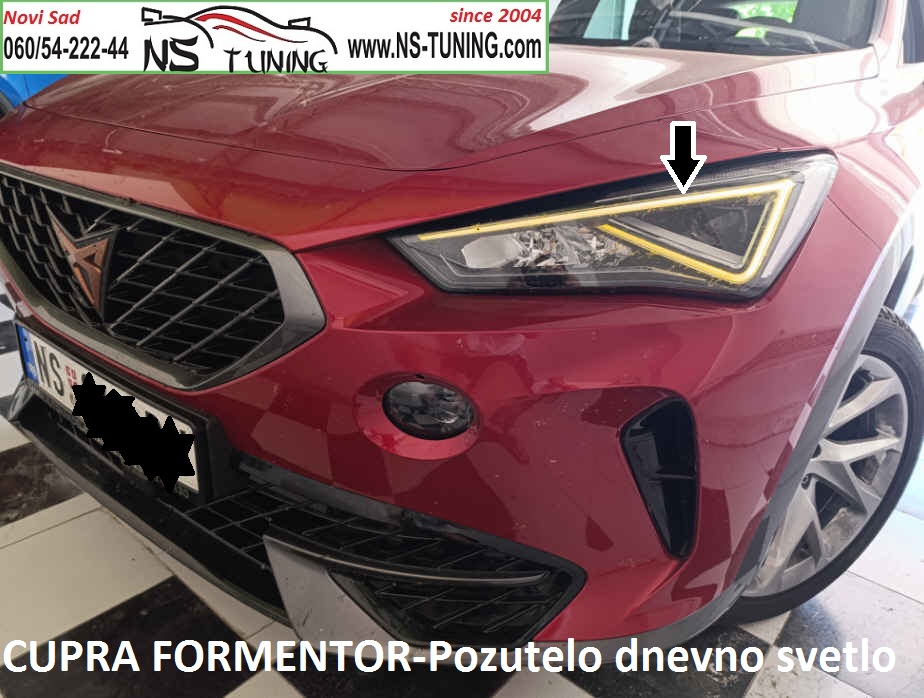 seat cupra formentor led far dnevno svetlo zuto reparacija farova novi sad ns tuning
